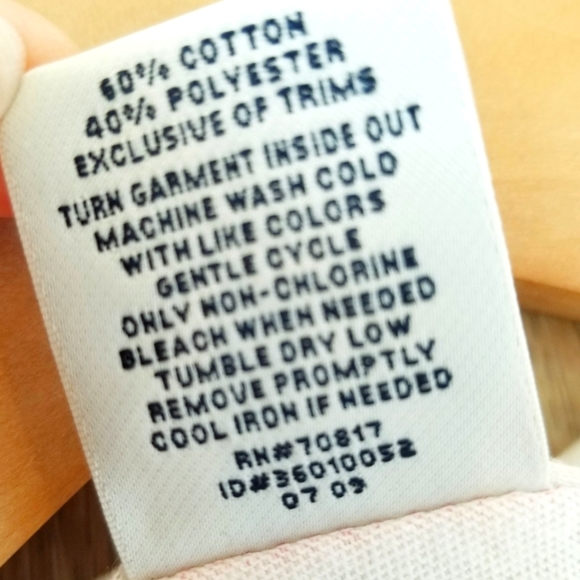 Victoria's Secret PINK Vintage Rhinestone Crystal Give Love V Neck Tee Shirt EUC - Picture 4 of 9